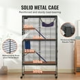 thumbnail image 4 of KFFKFF 64.6" Metal Small Animal Cage 4-Tier Rolling Ferret Cage with Tray 3 Ramps, 4 of 9