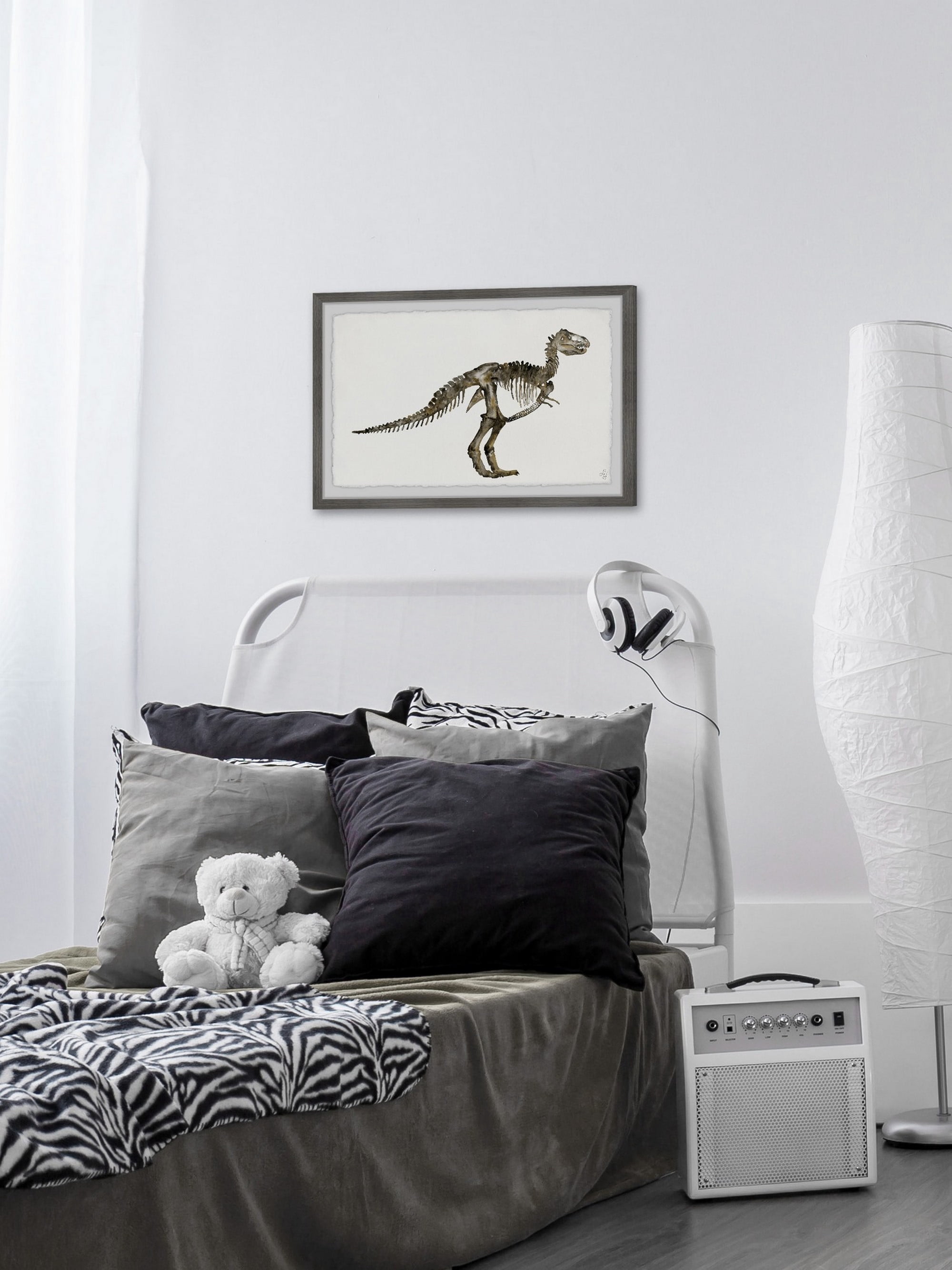 Marmont Hill Dinosaur Skeleton Framed Wall Art