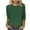 Green, variant on LIaqionyy St Patrick's Day Women Shamrock Graphic T-Shirt 3/4 Sleeve Crewneck Loose Casual Festival Tops