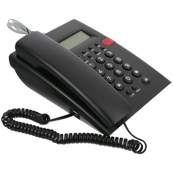 1 juego de teléfono fijo con cable y teclas grandes para oficina, recepción, casa, hotel