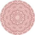 thumbnail image 1 of Ahgly Company Machine Washable Indoor Square Transitional Light Rose Pink Area Rugs, 3' Square, 1 of 7