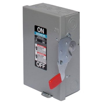 - SIEMENS GF322N 60A 240V 3-Pole 4-Wire Fusible General Duty Safety Switch, NEMA-1