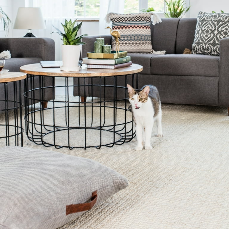Wood and wire coffee table deals