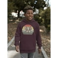 thumbnail image 2 of Frenchie Bulldog Retro Style Hoodie Juniors -Image by Shutterstock,  Small, 2 of 4