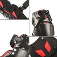 thumbnail image 5 of 1 Pair of Adults Fashion Knee Shin Armor Protect Guard Pads Accessories with Plastic Cement Hook for Motorcycle (Black&Red), 5 of 9
