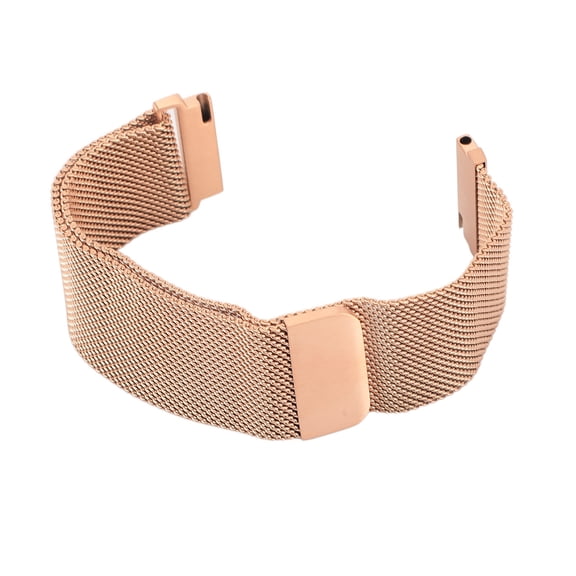 BIMZUC Mesh Loop Stainless Steel Watch Band Replacement Strap with Magnetic Clasp for Huawei GT3, Garmin, Samsung Smartwatches, 22mm / 0.87 inches Width, Breathable Metal Wristband (Unisex)