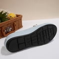 thumbnail image 4 of Crunowin Women's Round Toe Soft Sole Flat Shoes, Solid Color Versatile Style Fashionable Casual Spring/Summer Trendy Comfortable Footwear Light Blue 6.5, 4 of 9