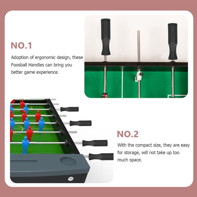 BRIGHTFUFU 8Pack Soccer Table Handles in PVC Material Suitable for Families and Intellectual Development