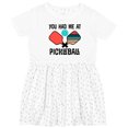 thumbnail image 3 of Inktastic You Had Me at Pickleball Girls Toddler Dress, 3 of 5