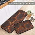 thumbnail image 6 of GZHJMY Kitchen Rugs 2 Piece Waterproof Non Slip Kitchen Mat Lava Textures Kitchen Rug Set for Sink Office Kitchen Cafe, 19.7"x47.2"+19.7"x27.6" Carpet Runner, 6 of 7