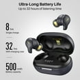 thumbnail image 6 of TOZO X1 Hybrid ANC+ENC Noise Cancelling Earbuds, JAS Hi-Res Certified, OrigX Pro+LDAC HD Audio, Balanced Armature+Hybrid Dynamic Driver, APP-32EQ, Wireless Charging, Support HSP HFP A2DP AVRCP, Black, 6 of 9
