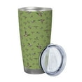 thumbnail image 2 of Lsque Mallard Duck Pattern 20oz Car Cup with Lid and Straw, Insulated Coffee Cup with Straw Topper, Spill Proof Travel Coffee Mug, Stainless Steel Tumble-Straw Three-piece Set, 2 of 8