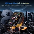 thumbnail image 5 of 2 PCS Privacy Apple Watch Case, [26 Degree Anti Spy] [Touch Sensitive]Ultra-Thin Glass Lightweight Cover Bumper for Apple Watch Series 9/8/7 41mm, Anti-peep Screen Protector for iWatch Series, 5 of 9