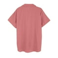 thumbnail image 3 of Men Fashion Casual Top Shirt Comfortable Solid Color Button Shirt Top Short Sleeve Tops, 3 of 6