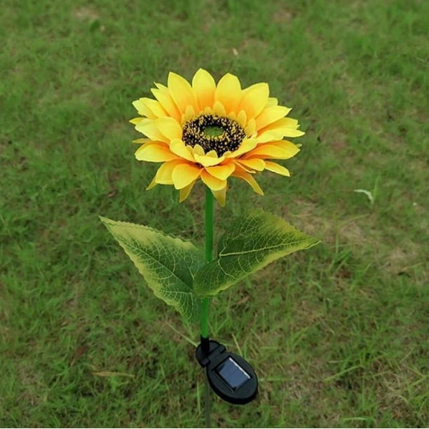 Luces solares de jardín CM-TOP Decoración de jardines al aire libre LED Impermeables Girasol 1 rama