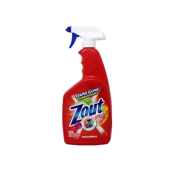 Zout Triple Enzyme Laundry Stain, Trigger Bottle, 22 fl oz (Pack Of 12)