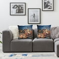 thumbnail image 3 of HENGT Throw Pillow Covers America Flag Pillow Covers Fireworks Star and Stripes Pillow Case Cushion Case 4th of July Independence Memorial Day Patriotic Cushion Case for Home Outdoor  2pcs, 3 of 6