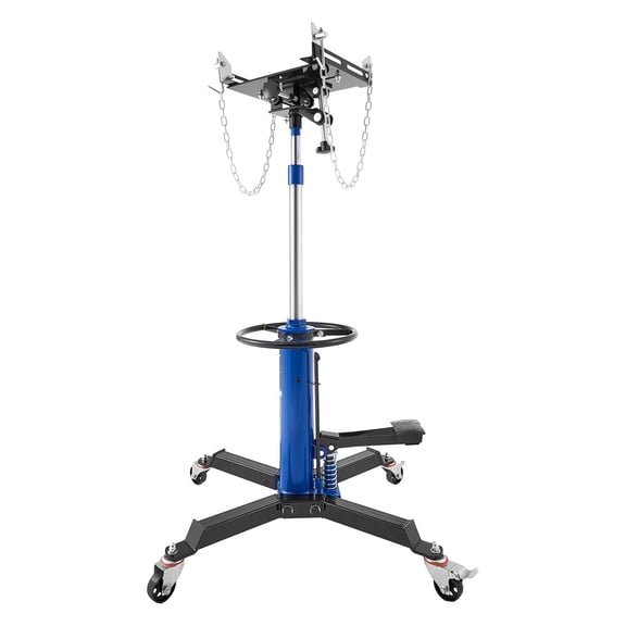CAFORKP 0.75 Ton Telescoping Jack, Foot Pedal Pump, 360° Wheels, 34.6-69.3 Inch Lift