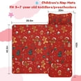 thumbnail image 5 of Red Christmas Gingerbread Man Pattern Toddler Nap Mats for Kids Preschool,50"x20" Sleeping Mat Bag or Kids,Toddler Sleeping Bag,Toddler Nap Mat or Daycare, 5 of 6
