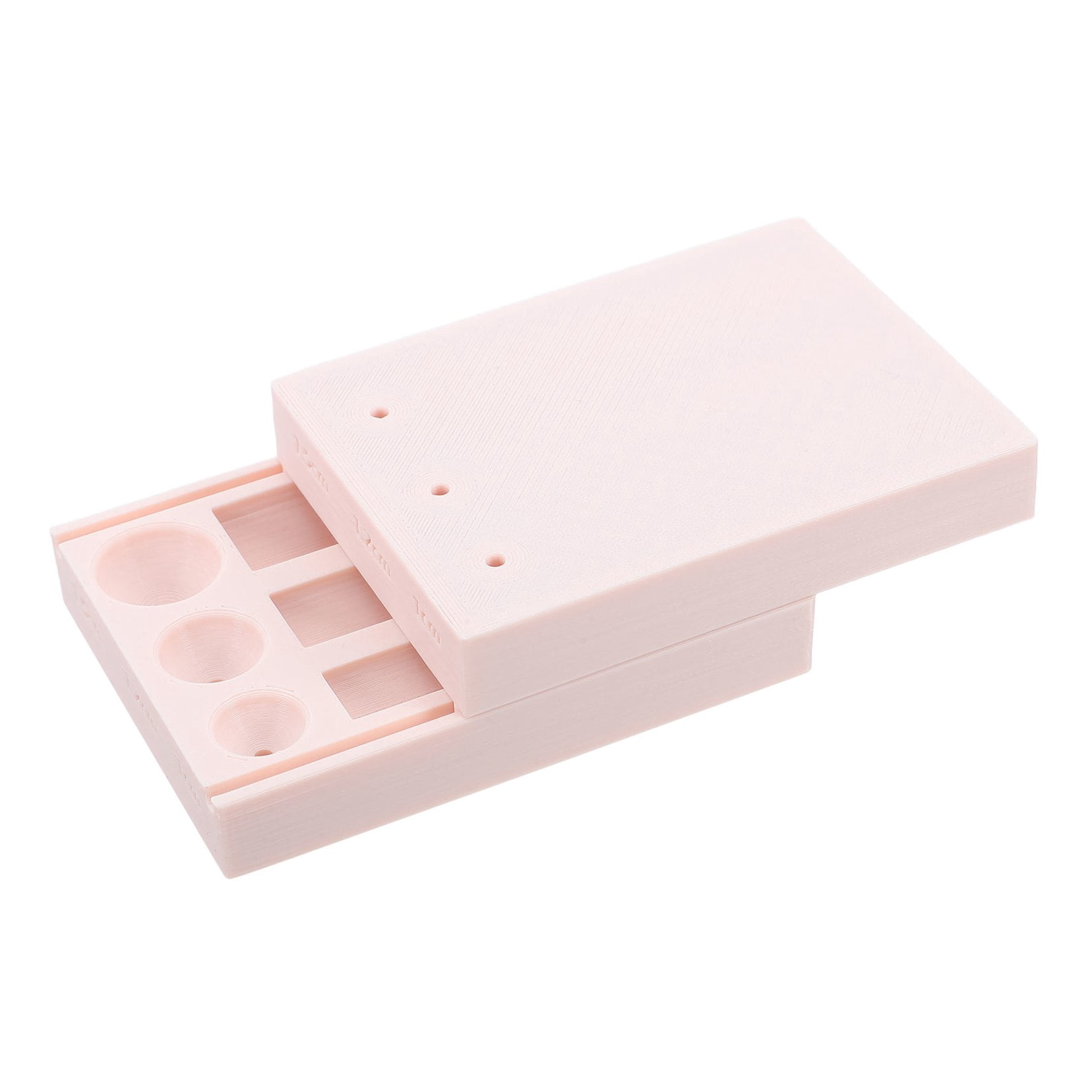 OUNONA Beige Polymer Clay Bead Roller Mold with Hole Punch Tool for Jewelry Making, Pendant, Earring Craft Supplies Kit