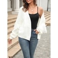 thumbnail image 4 of Liacowi Women Juniors Knit Cardigan Long Sleeve Sweater Tassel Knitwear Coat Fall Casual Outwear for Teen, 4 of 9
