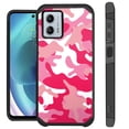thumbnail image 1 of Compatible with Motorola Moto G Power 5G (2023); Hybrid Fusion Guard Phone Case Cover (Pink White Camouflage), 1 of 2
