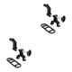 thumbnail image 4 of Wosthever Soporte de alineación de ruedas de bicicletas, ajuste de llanta trasera delantera de plástico, reparación de deportes al aire libre, Negro 2piezas, 4 of 6