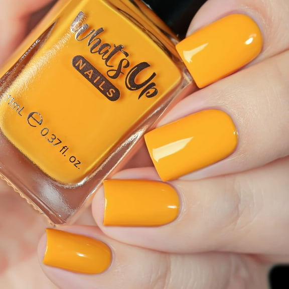 Whats Up Nails - Bee or Not to Be Regular Nail Polish (Yellow Creme) 12 Free Cruelty Free Vegan