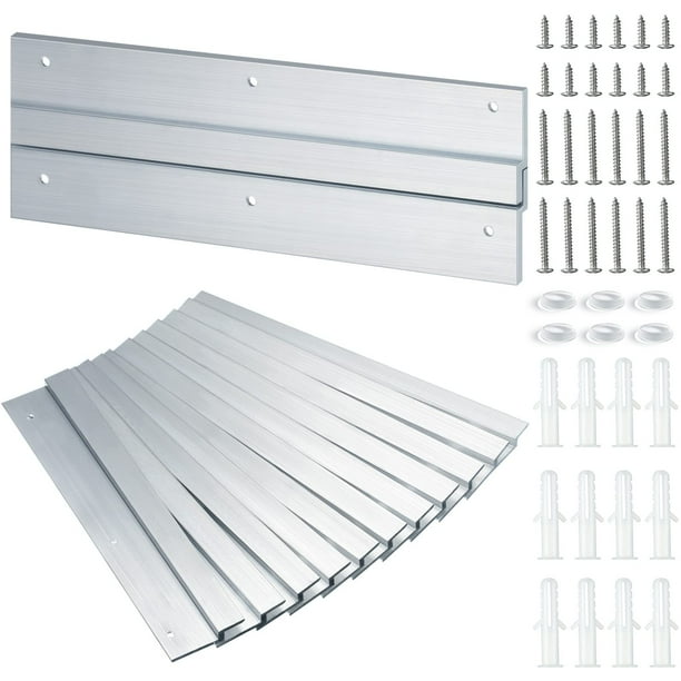 Set de 6 colgadores franceses de aluminio Funrous de 12"