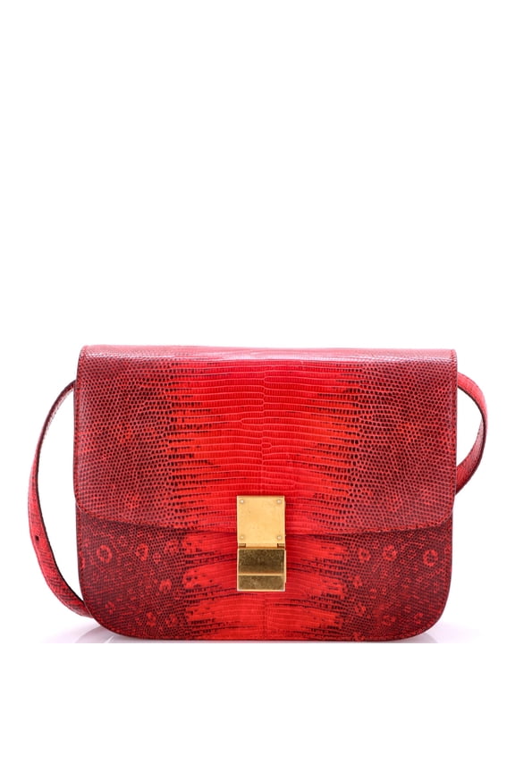 Pre-Owned Classic Box Bag Lizard Medium By Rebag