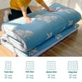 thumbnail image 2 of Futon Mattress, Padded Japanese Floor Mattress Quilted Bed Mattress Topper, Extra Thick Folding Sleeping Pad with Bandage and Storage Bag, Twin Size, 2 of 8