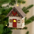 thumbnail image 5 of Mmeneyy Christmas Hut Ornament Christmas Decoration Glowing Cabin LED Wooden Christmas House Desktop Ornament, 5 of 5