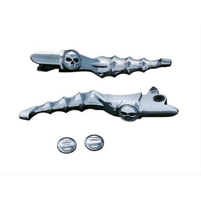 Kuryakyn 1984 Ensemble de Leviers Zombie, Chrome