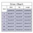 Curuila Womens Pants Elastic Waist Solid Color High Waist Straight Leg ...