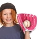 thumbnail image 5 of LLDYYDS Guantes de softbol de 11.5 pulgadas para adultos, niños y niñas, gruesos, para béisbol, para interior, para mano izquierda, cómodos, con soporte para muñeca, color rosa, 5 of 5