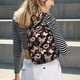 thumbnail image 5 of Disketp Butterflies1 print Canvas Backpack Lightweight Travel Daypack Student Rucksack Laptop Backpack-Small, 5 of 5