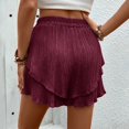 thumbnail image 3 of Kureaily Women Summer Shorts Elastic Waist Shorts Casual Wide Legs Shorts With Pockets, 3 of 5