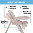 thumbnail image 4 of Little Folks by Delta Children 2-in-1 SlimFold High Chair for Babies and Toddlers, Pink, 4 of 18