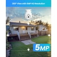 thumbnail image 4 of 5MP Security Camera System with 12.5" LCD Monitor, ZOSI WiFi-6 Wireless Outdoor PTZ Security Camera, AI Detection, Color Night Vision, 2 Way Audio, 2TB HDD for 24/7 Recording, Home Business Security, 4 of 11