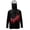American Flag Red Black, variant on Men's Performance Fishing Shirt Sun Protection Long Sleeve Shirt Soft Lightweight Breathable Neck Gaiter Hoodie for Summer Outdoor Fishing, 3XL, Cross with Jesus Lion Black