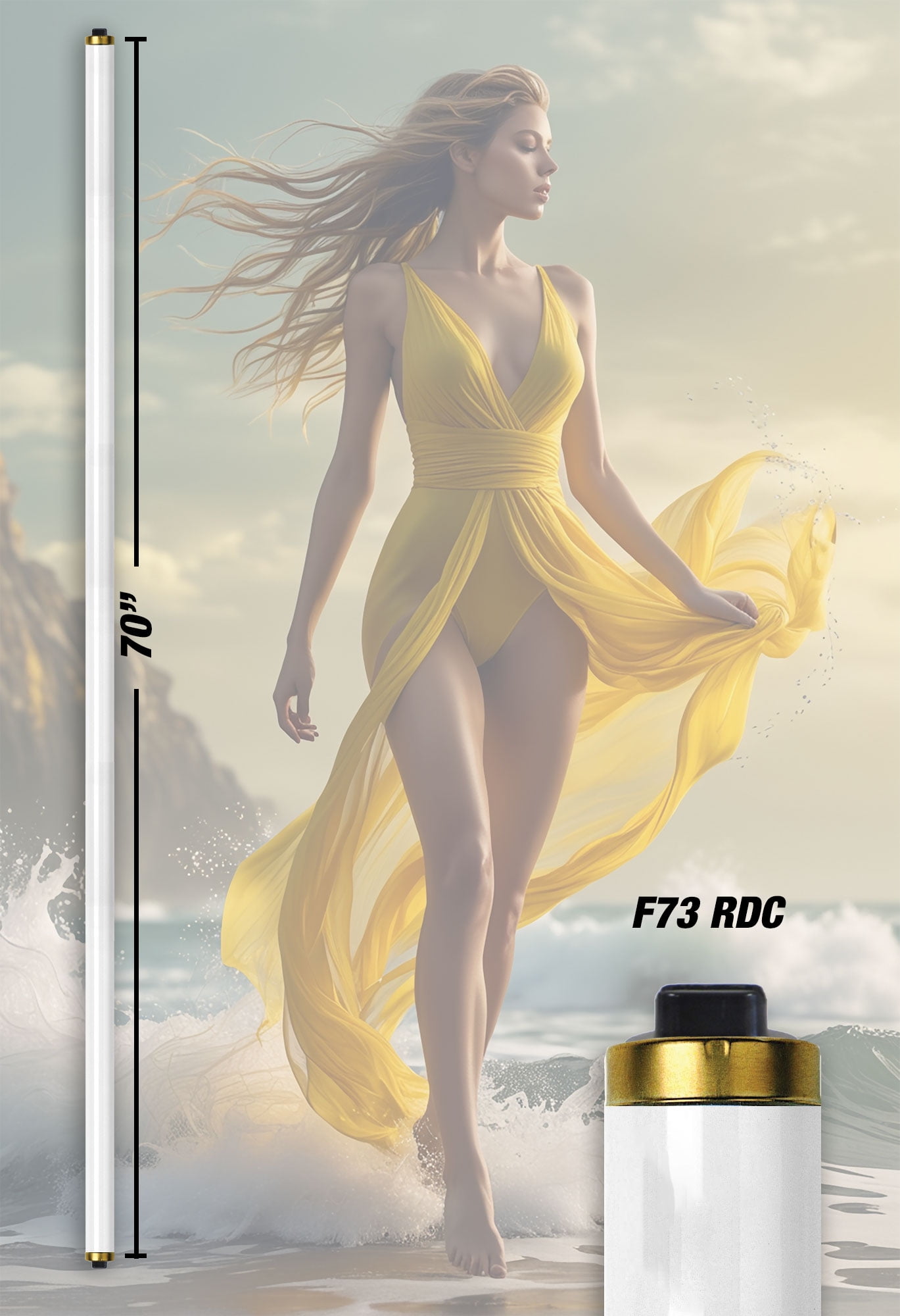 Brilliance Supreme Bronzer F73T12 HO 8.5% 100W RDC Tanning Bulbs - Hot Lamps! - 12 Pack Box