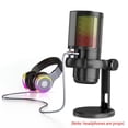 thumbnail image 1 of MesaSe Gaming Microphone  USB PC Mic for Streaming  Podcasts  Recording  Condenser Computer Desktop Mic on Mac//PS5  with RGB Control  Mute Touch  Headphone Jack  Pop Filter, 1 of 11