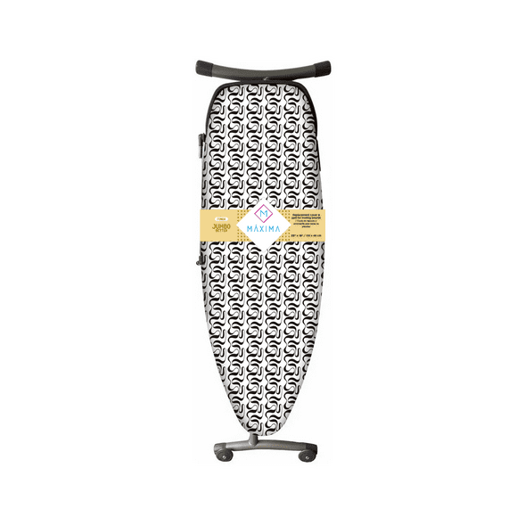 Funda Repuesto para Burro de Planchar Jumbo 135cm x 48cm 100% Algodón +Teflon Máxima Hogar