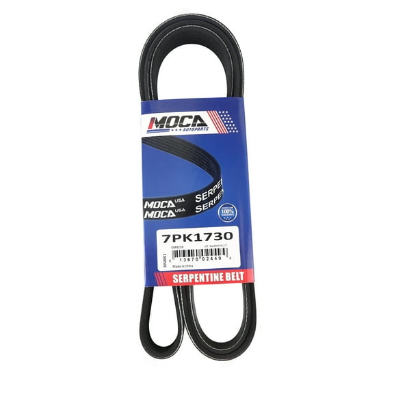 MOCA AUTOPARTS 7PK1730 Serpentine Belt Fit for 2002-2006 Honda CR-V 2.4L & Acura RSX 2.0L