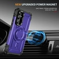 thumbnail image 2 of ELEHOLD for Samsung Galaxy A15 Case, Compatible with Mag safe Accessories, Strong Magnetic Military-Grade Drop Protection Invisible Kickstand Shockproof Protective Phone Case,Purple, 2 of 7