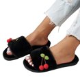 thumbnail image 5 of KEVCHE Womens Fuzzy Slippers , Warm Plush Interior with Non-Slip Tread , Indoor Outdoor House Shoes, 5 of 6
