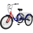 thumbnail image 6 of MOONCOOL Adult Tricycle 7 Speed, Three Wheel Bikes for Seniors, Adults, Teenagers, 20/24/26-Inch Wheels, Cargo Basket, Multiple Colors, 6 of 10