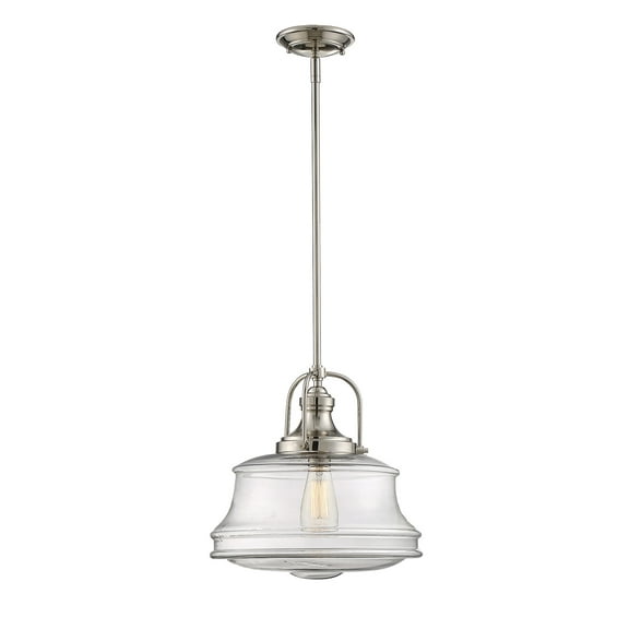 Garvey 1-Light Pendant in Polished Nickel