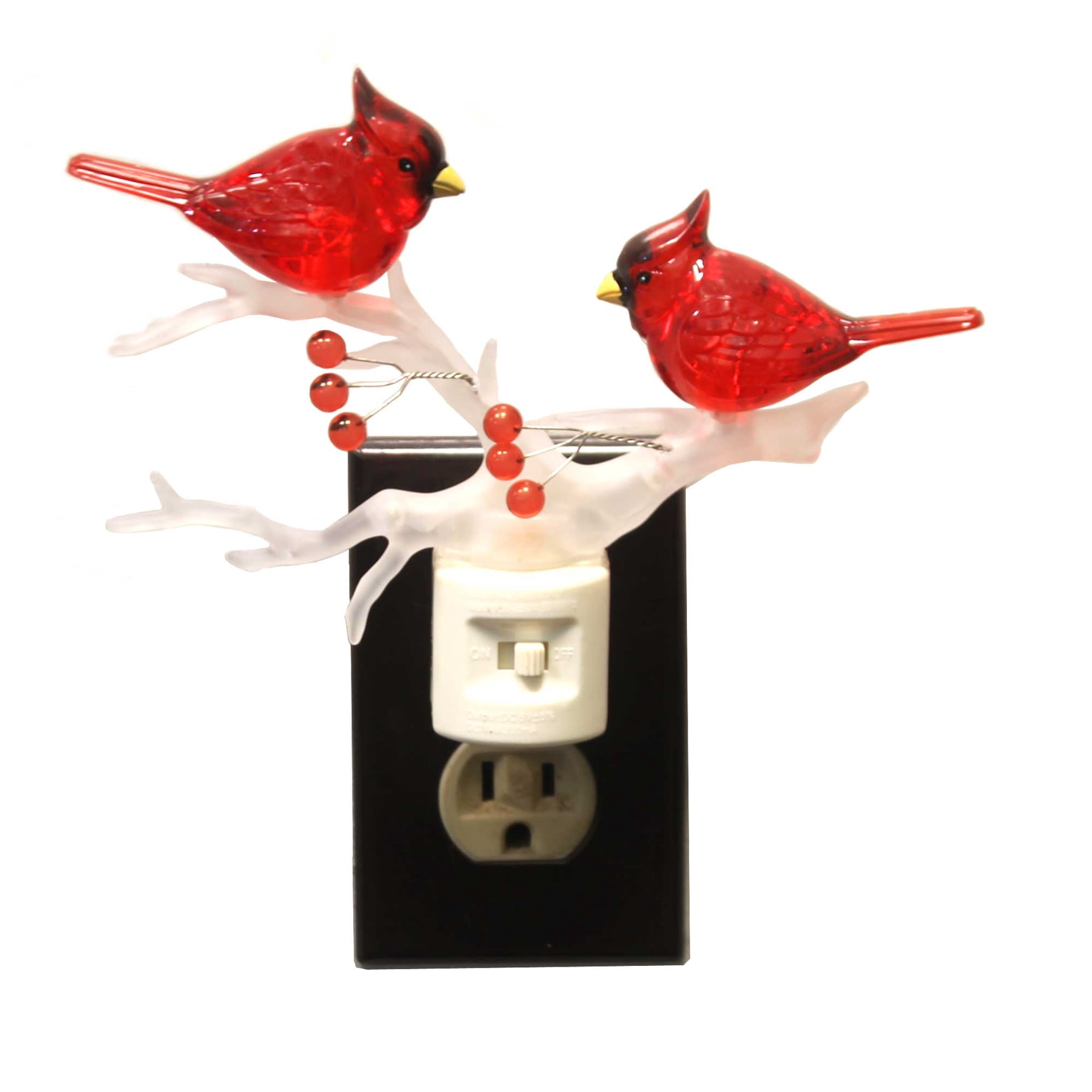 Roman Cardinals on Branch LED Night Light