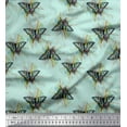 thumbnail image 1 of Soimoi Polyester Crepe Fabric Artistic Butterfly Fabric Prints by Yard 52 Inch Wide, 1 of 3